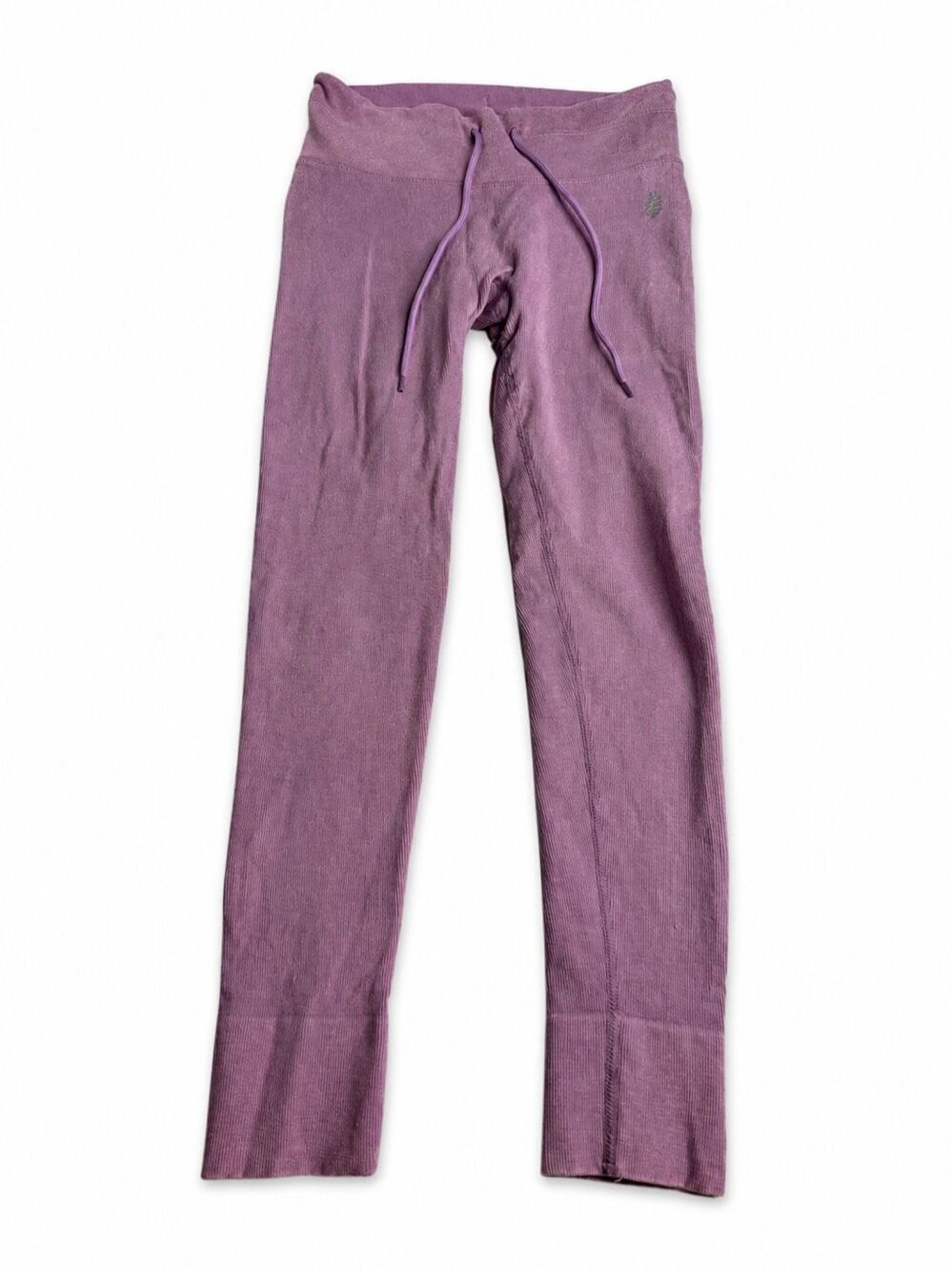 Free People Movement Go To Mauve Purple Ribbed Leggings Size XS